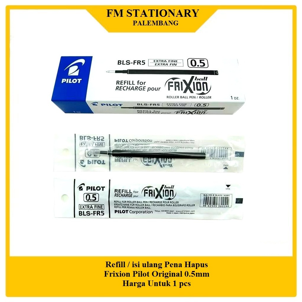 

REFILL ISI ULANG PENA PULPEN HAPUS PILOT FRIXION 0.5MM