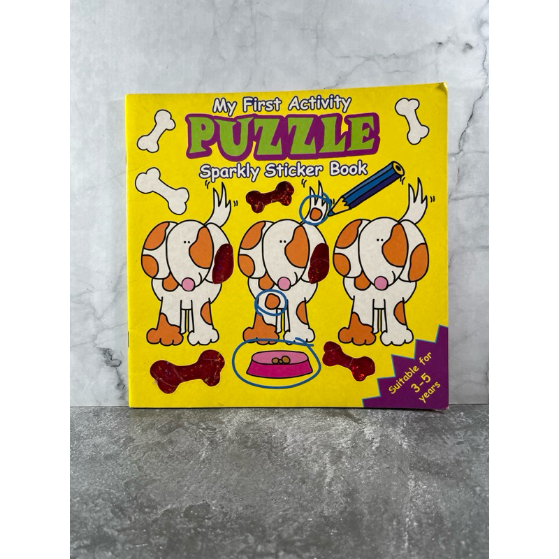 Buku My First Activity Puzzle Sparkly Sticker Book, Parragon