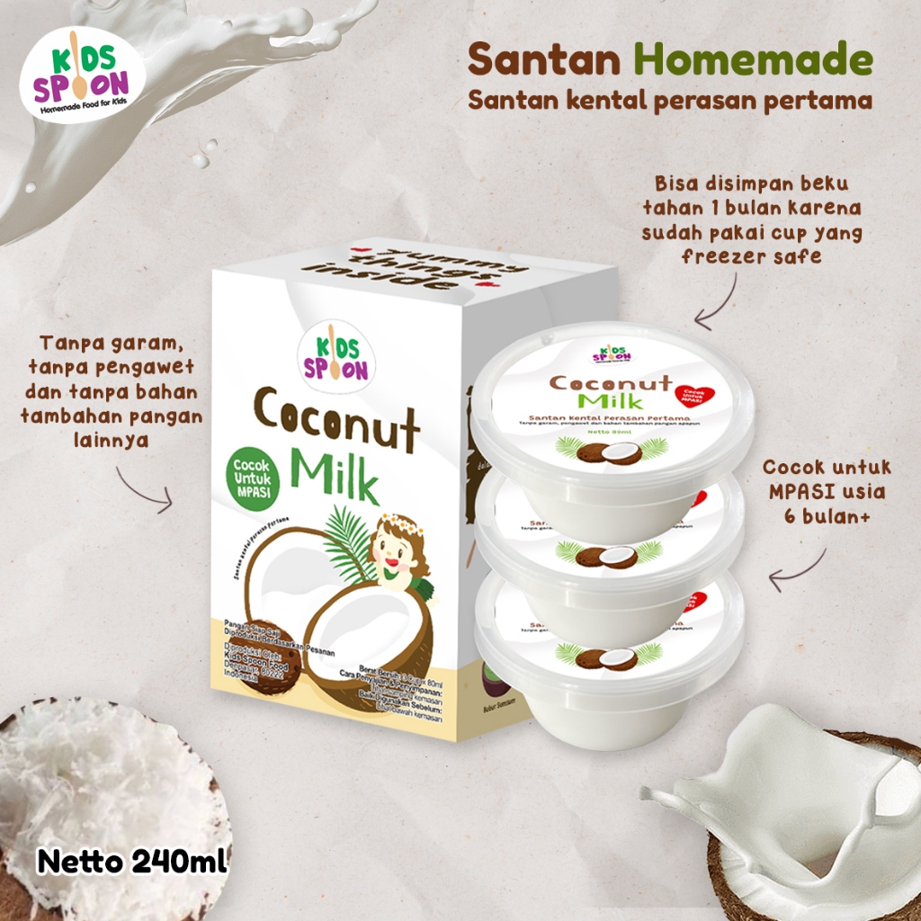 

Kids Spoon Santan Homemade