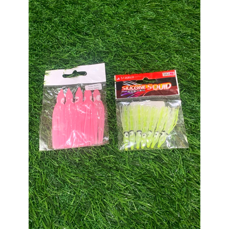 Umpan cumi , softlure cumi / cumi karet