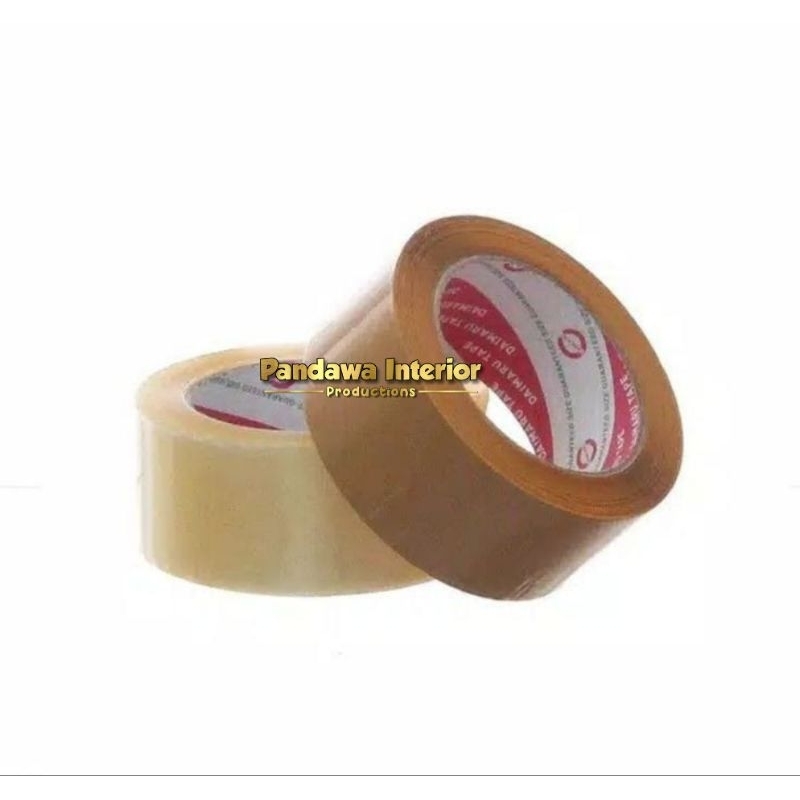 

Lakban 45mm x 90 Yard Bening & Lakban Coklat Murah