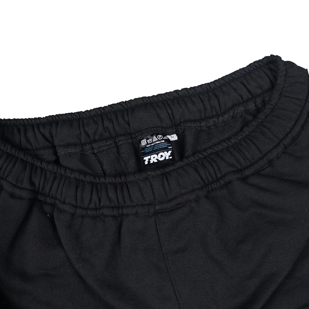 Troy Company Cargo Pants Fleece Short Pants Black Seed Life - Celana Pendek Kargo Hitam SFC 3064