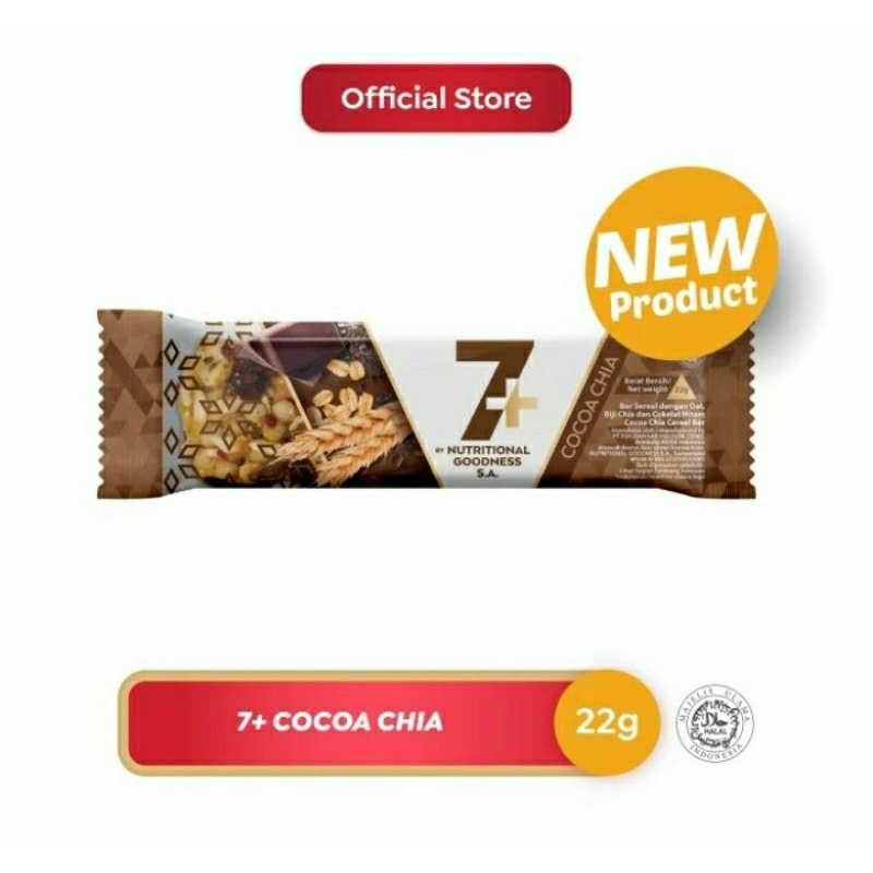 

7+ CEREAL BAR COCOA CHIA 22 GRAM