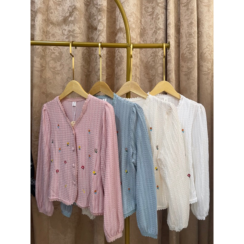 Cardigan Premium Wanita Cotton Store Ready PO Bangkok