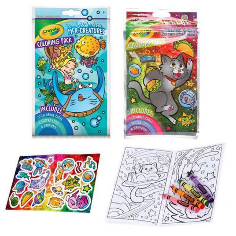 

Crayola Value Coloring Pack free 4 crayon Original
