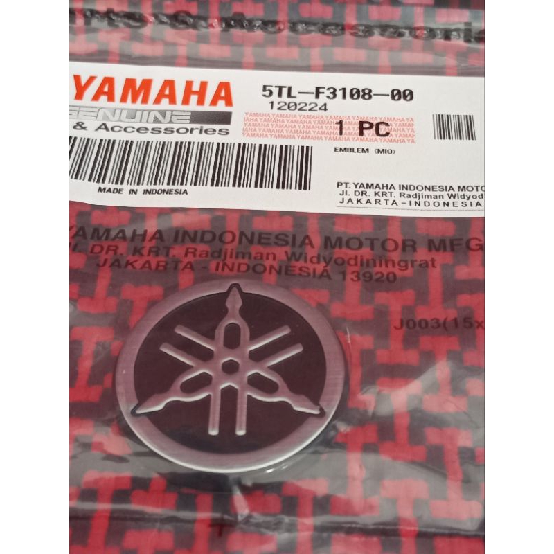 emblem dasi mio sporty mio smile original ygp