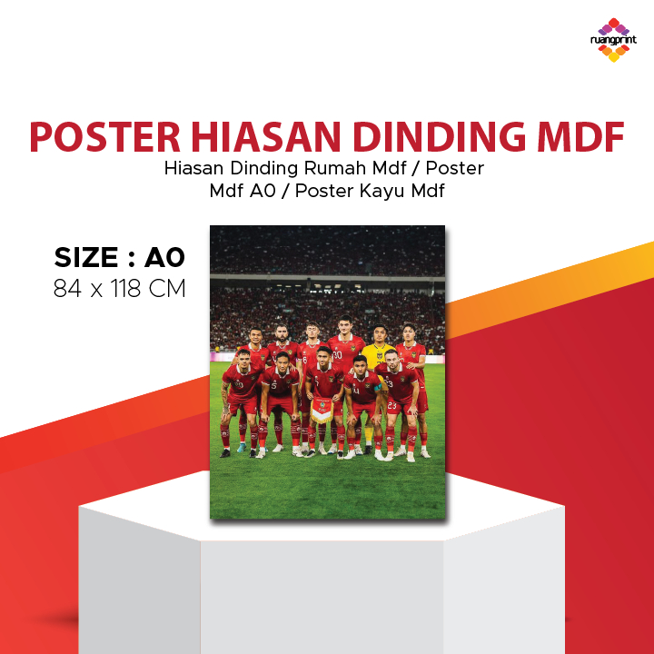 Poster hiasan dinding MDF / hiasan dinding rumah mdf / poster  mdf A0 / poster kayu MDF
