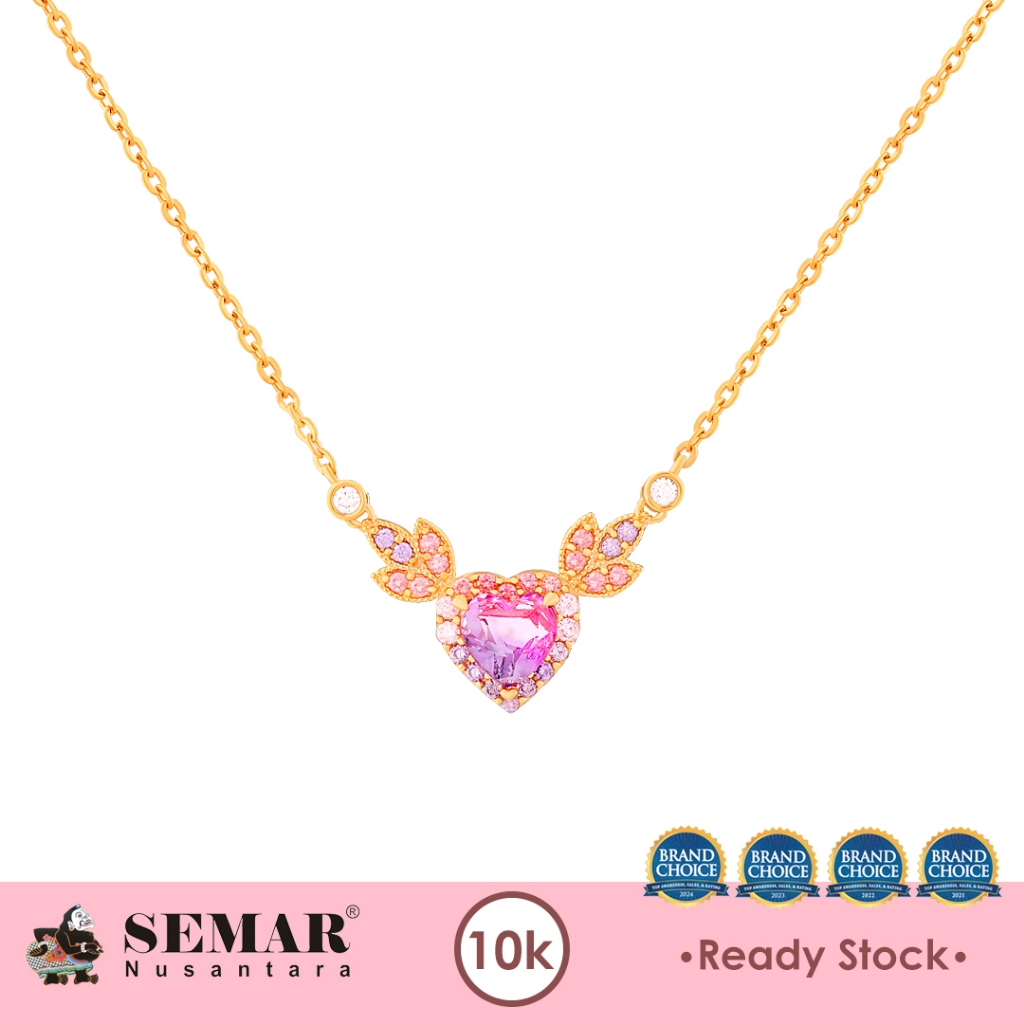 Kalung Emas Orola Love Heart Necklace Collection Gold 10K Semar Nusantara