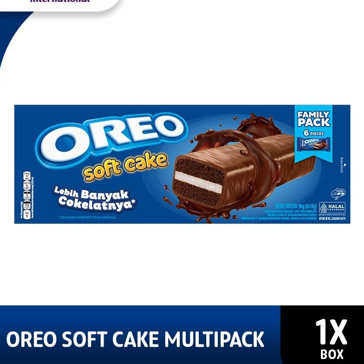 

Oreo Soft Cake Bolu Coklat Multipack 96g [6x16g]