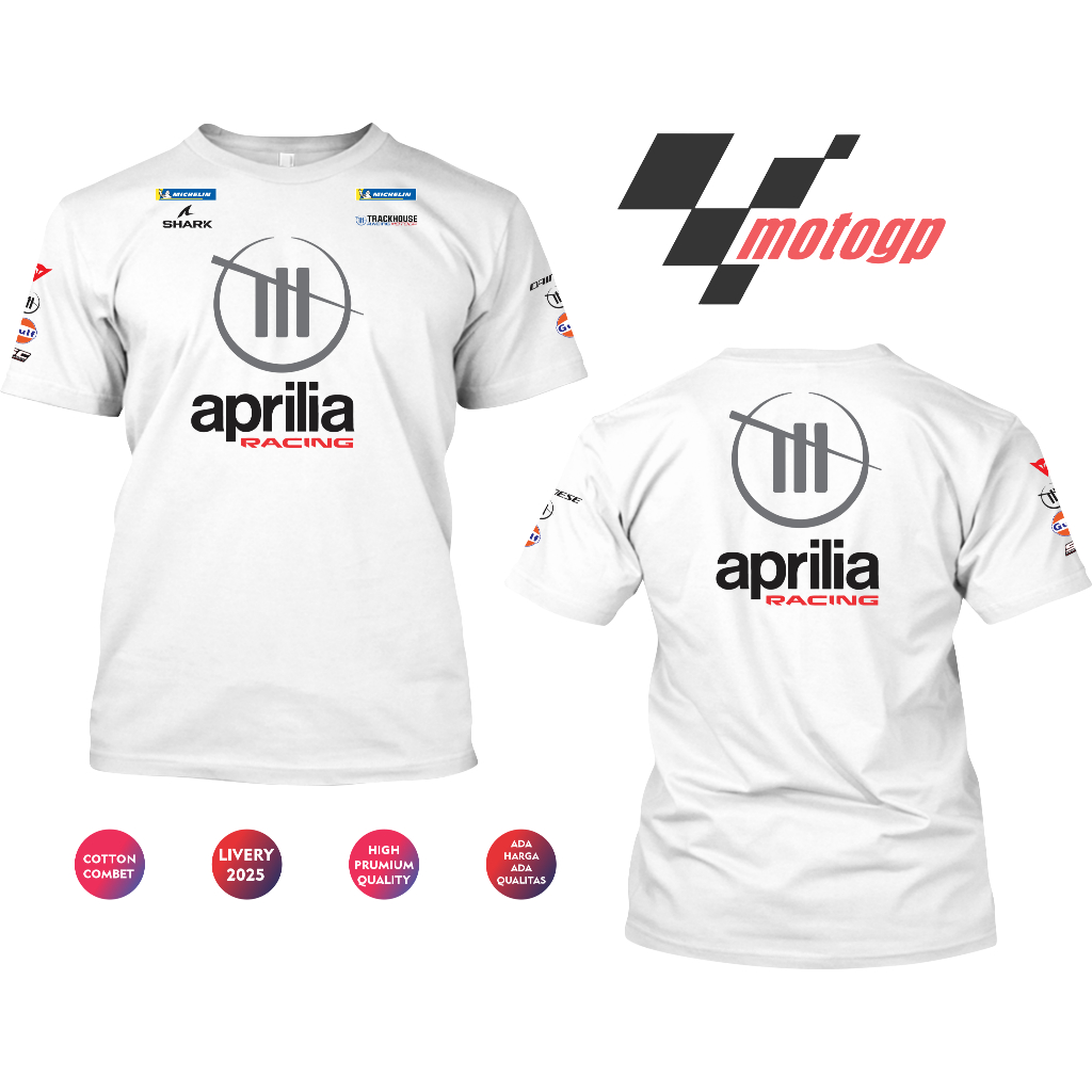 Aprilia Racing Kaos Merah Loyalty 2025
