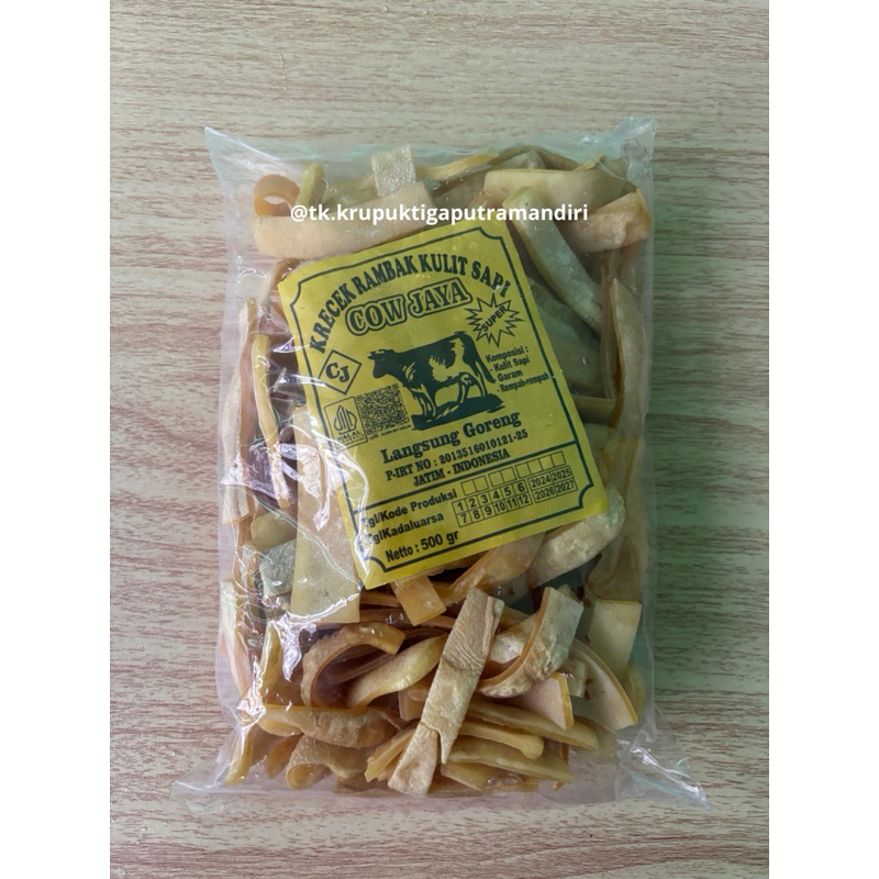 

rambak sapi mentah kulit sapi asli stik lebar 500gr