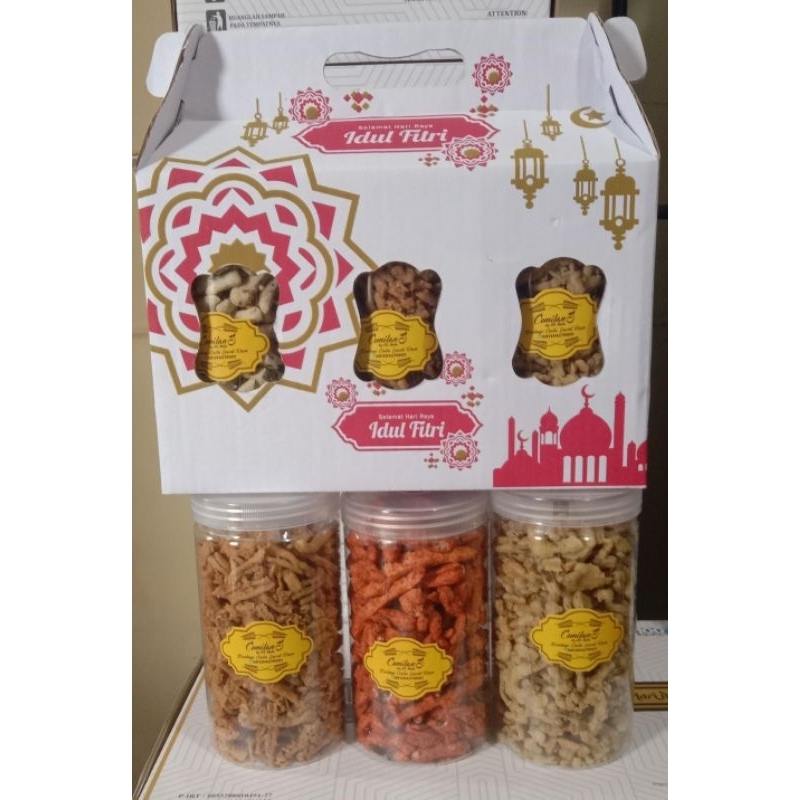 

PAKET CEMILAN KERING 3 RASA - Hampers lebaran 2025