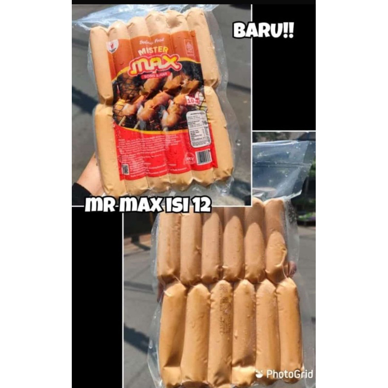 

Sosis bakar Mr Max 500gr isi 12 Biji
