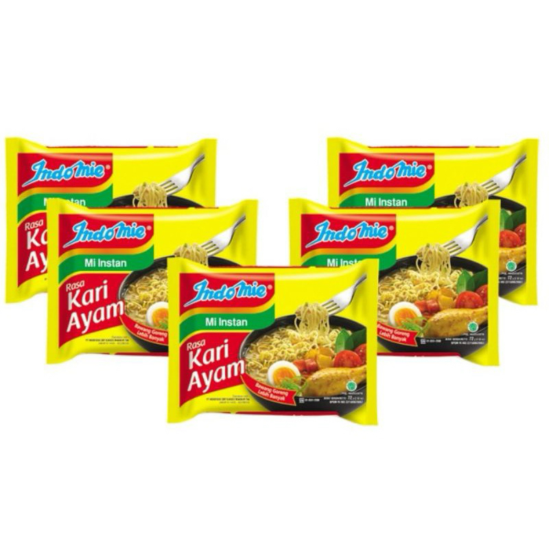 

INDOMIE Soto Kari Ayam Mie Instan (Bundel isi 5)