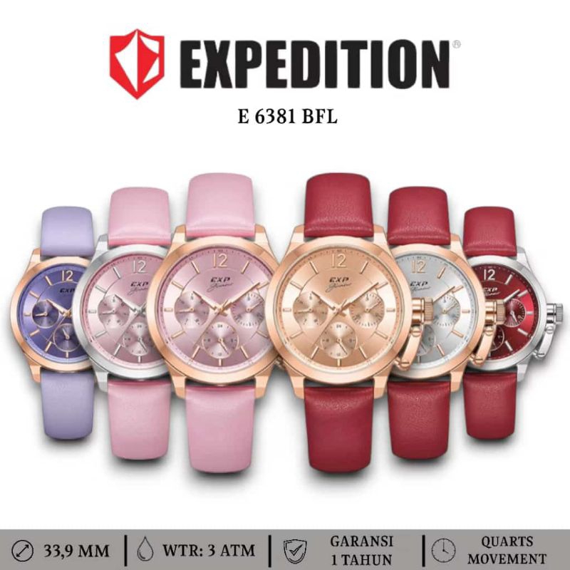 Jam Tangan Wanita Expedition E6381 E 6381 Original