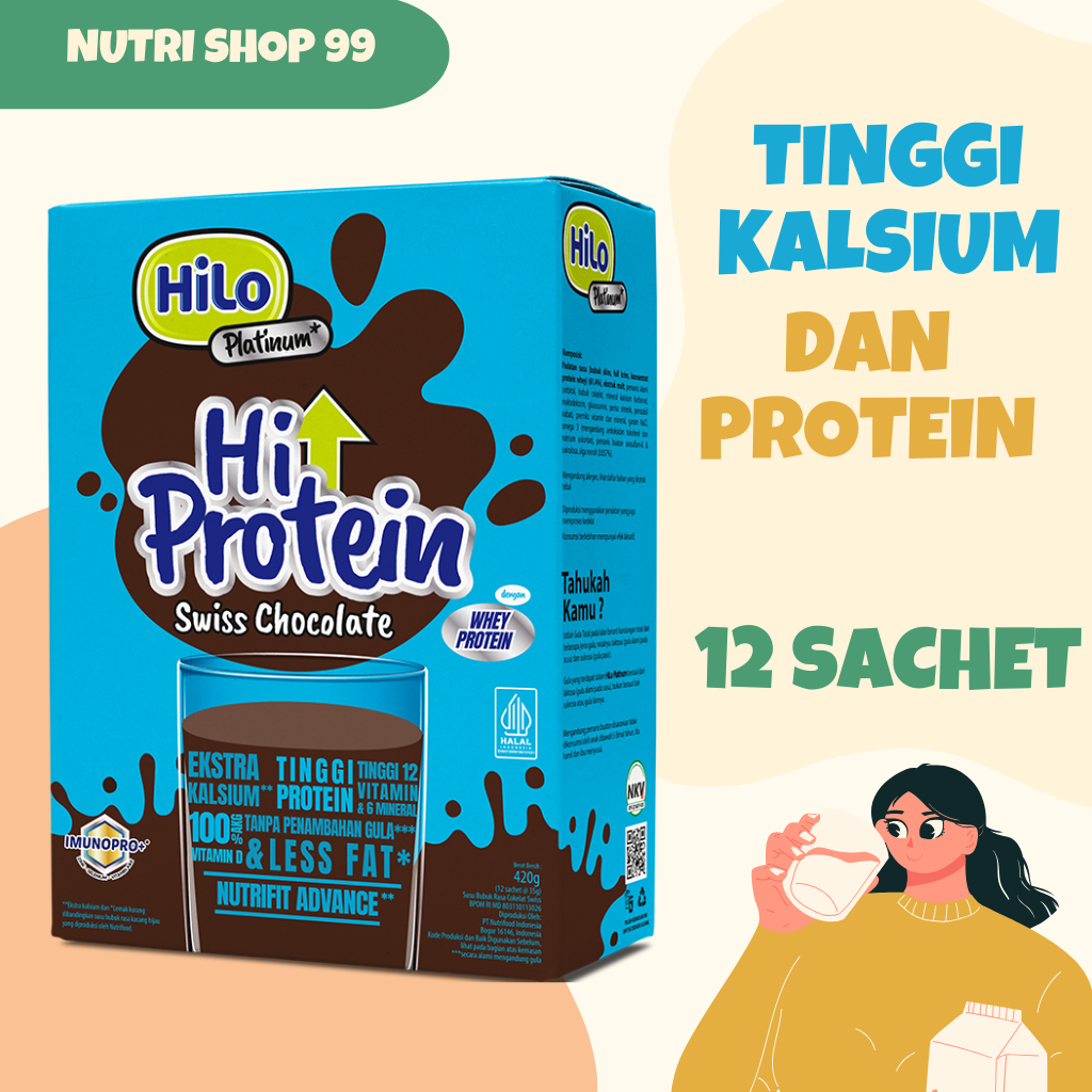 

Hilo Platinum Swiss Chocolate (12 Sachet) Susu Enak dengan Formula Terlengkap