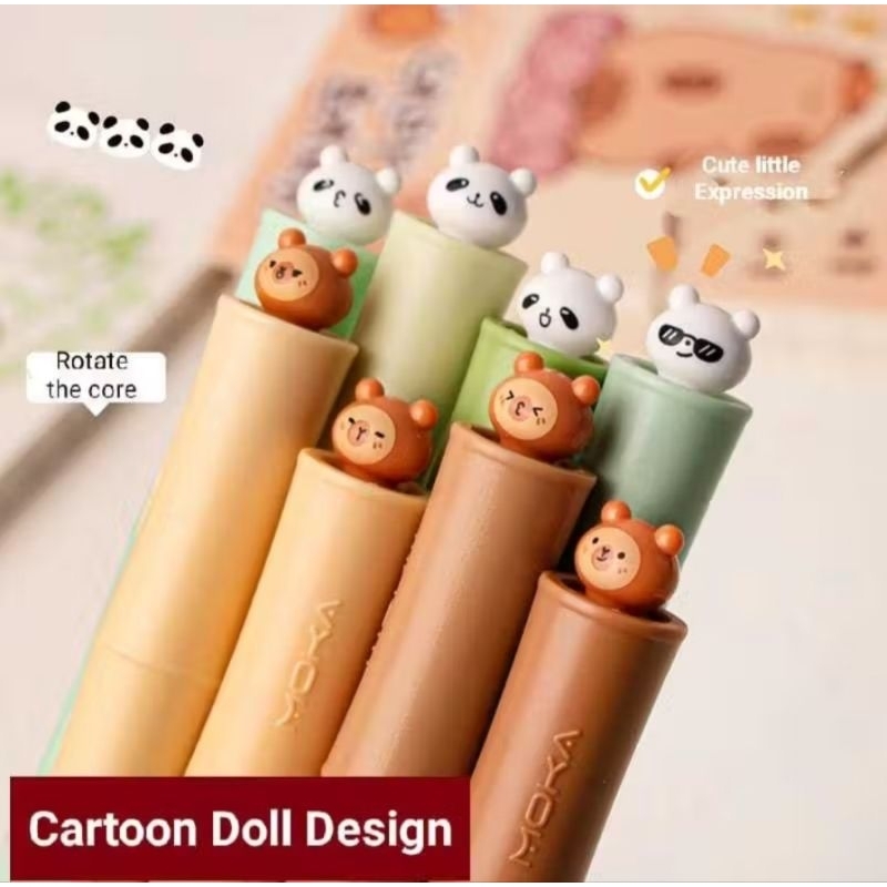 

READY Pulpen Lucu Peek A Boo Capybara Panda Set