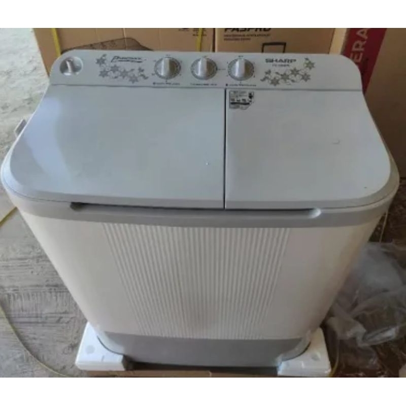MESIN CUCI 2 TABUNG SHARP 8KG EST 90 MW  EST90MW - Semarang