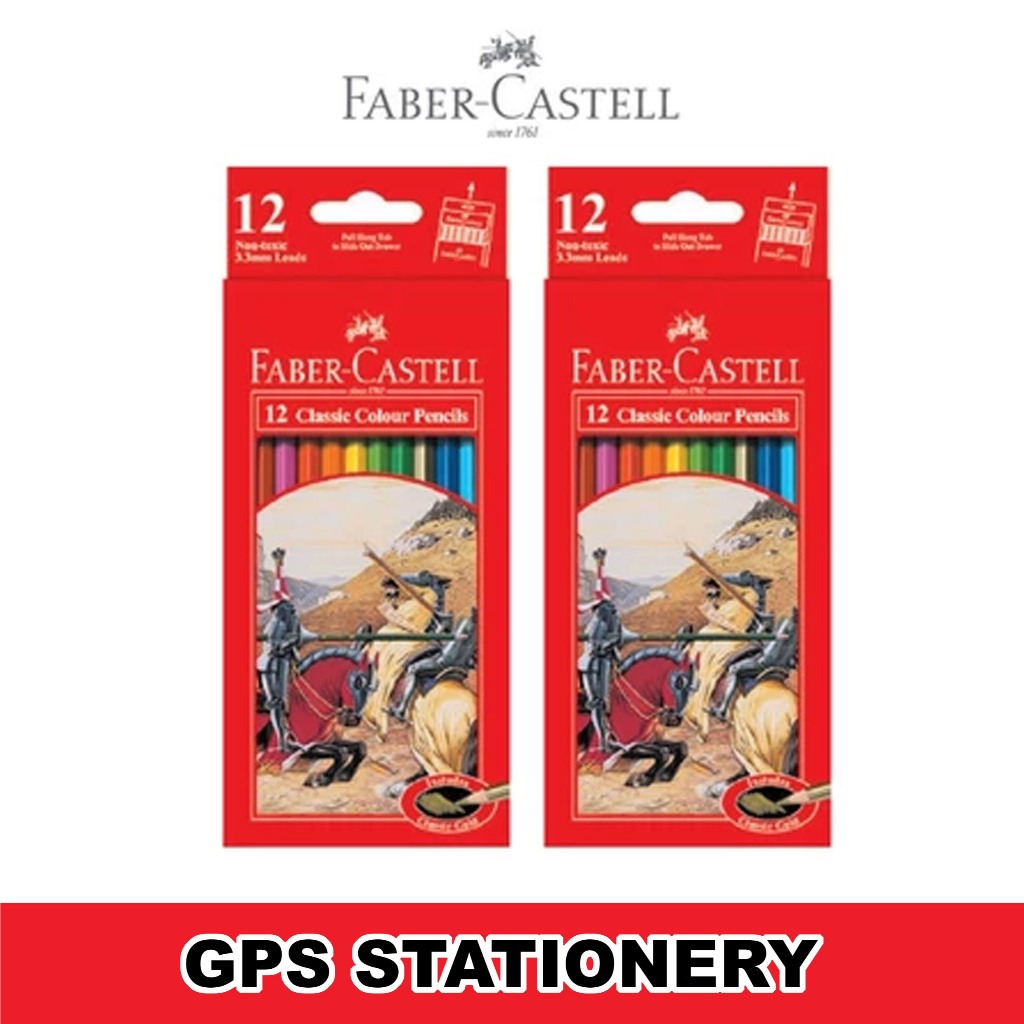 

Pensil Warna Faber-Castell Classic Colour Pencil set 12 Panjang