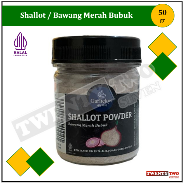

Garlickys Bumbu Dasar Dapur Masak Bubuk Herbs & Spices PRemium Shallot/ Bawang MerahBubuk 50gr