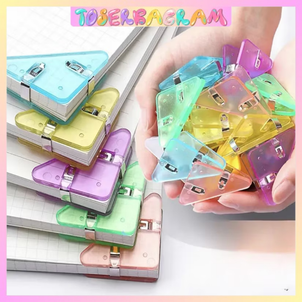 

Penjepit Kertas Akrilik Bening Transparant / Binder Klip Transparant / Binder Akrilik