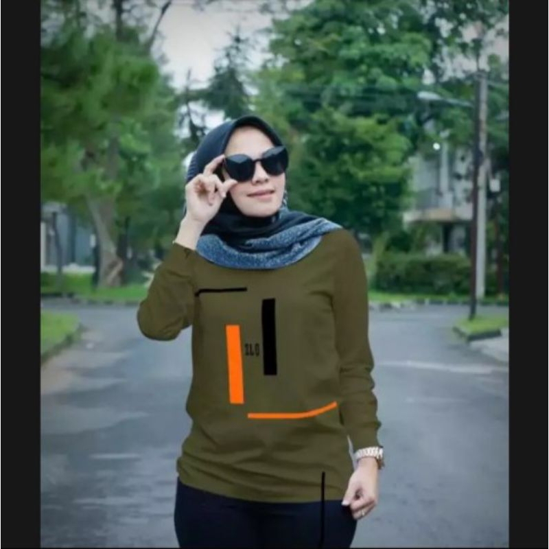 Baju atasan wanita zolaqu kekinian atasan wanita warna hijau army dan navy
