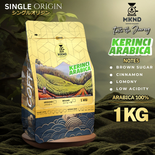 

MKND COFFEE ROASTERY - Arabika Kerinci 1Kg Singgel Origin | Biji Kopi | Manuwal Brew | Medium Roast