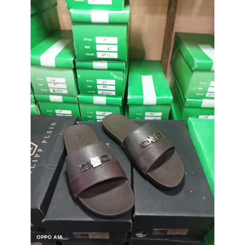 sandal slop pria sendal LV premium