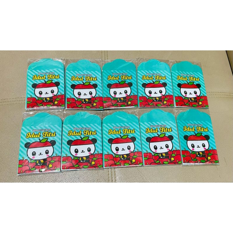 

Amplop Kecil Lebaran 2025 Motif KARTUN BABY PANDA 1 Pax 10 Lembar