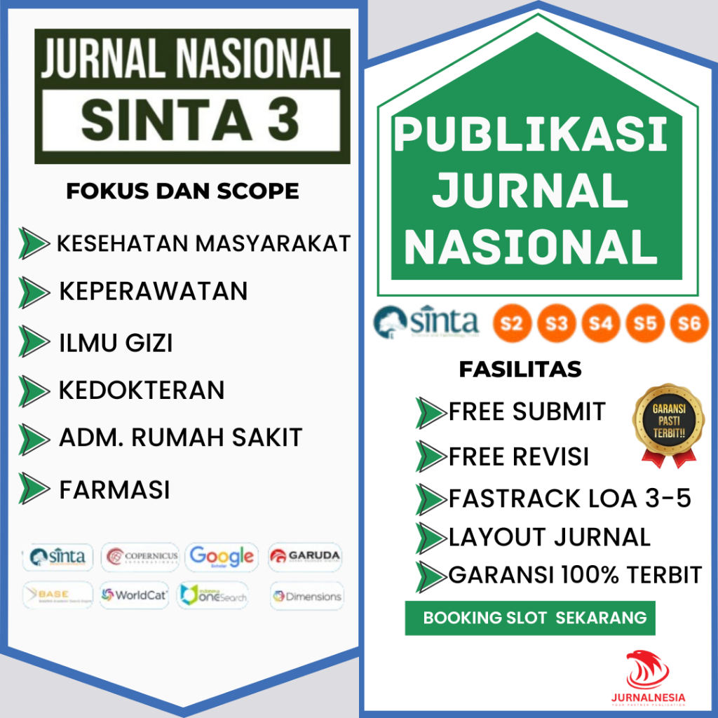 Jurnal Nasional Terakreditasi Sinta 3 Kesehatan