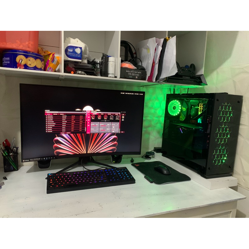 PC Gaming Fullset i7 9700K RTX 2060 RAM 32GB Monitor MSI 32 Inch 2K 144Hz
