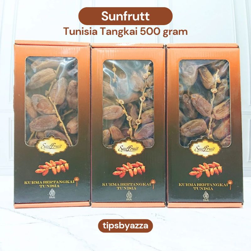 

Sunfrutt Kurma Tunisia Tangkai 500 Gram