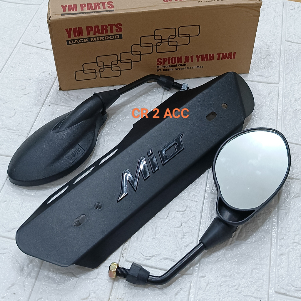 COVER KNALPOT VARIASI TAMENG MIO SPORTY SMILE SOUL Z M3 S PAKET SPION X1 THAI LOGO YAMAHA MIO