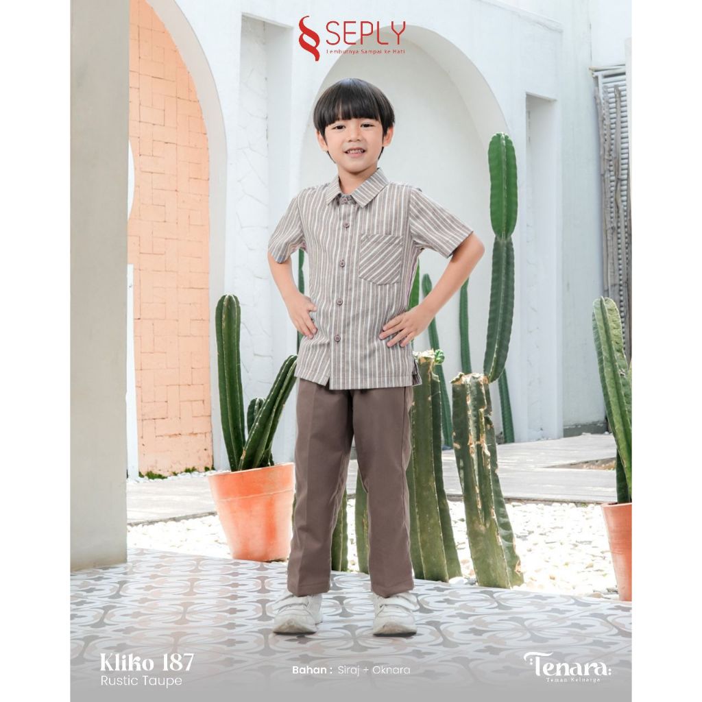 Jual Seply Koko Anak Kliko 187 Siraj Oknara Kemeja Celana Karet Saku Rustic Rosette Tenara 13 15