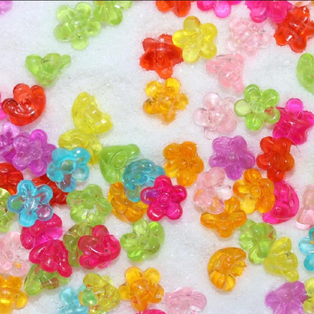 Manik kelopak bunga sakura kancing/sakura bandul/manik bandul/manik bunga/manik mote