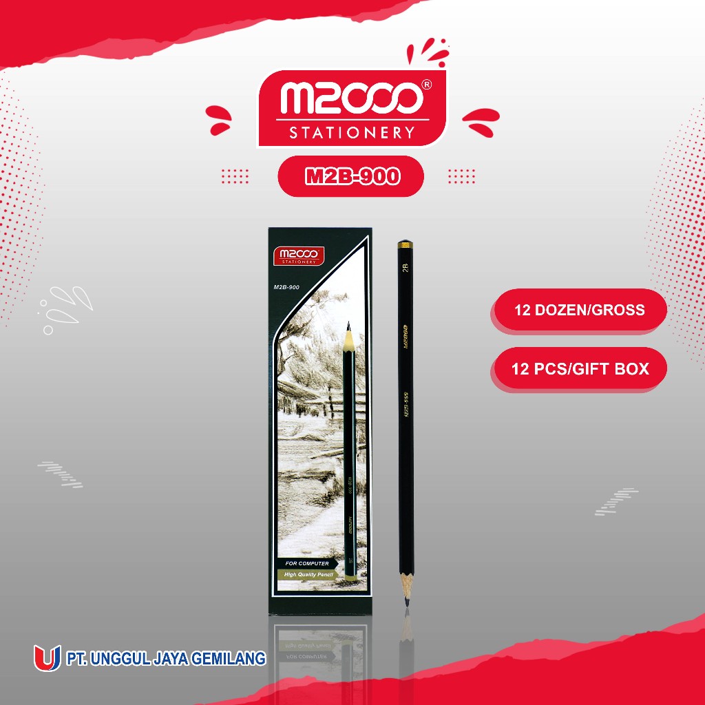 

M2000 PENCIL / PENSIL M2000 M2B-900 KEMASAN 12BOX (144 PCS)