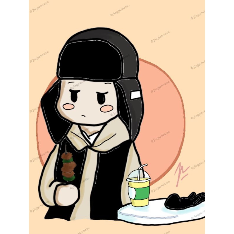 Jasa gambar ilustrasi karikatur anime chibi fanart k-pop
