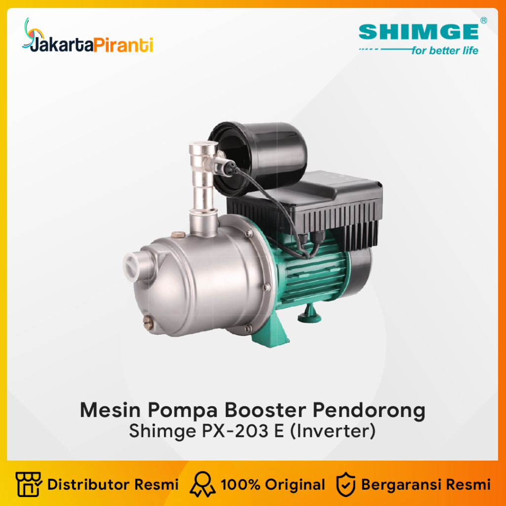 Mesin Pompa Air Pendorong Booster Pump Inverter Shimge PX-203 E PX-203E PX203E