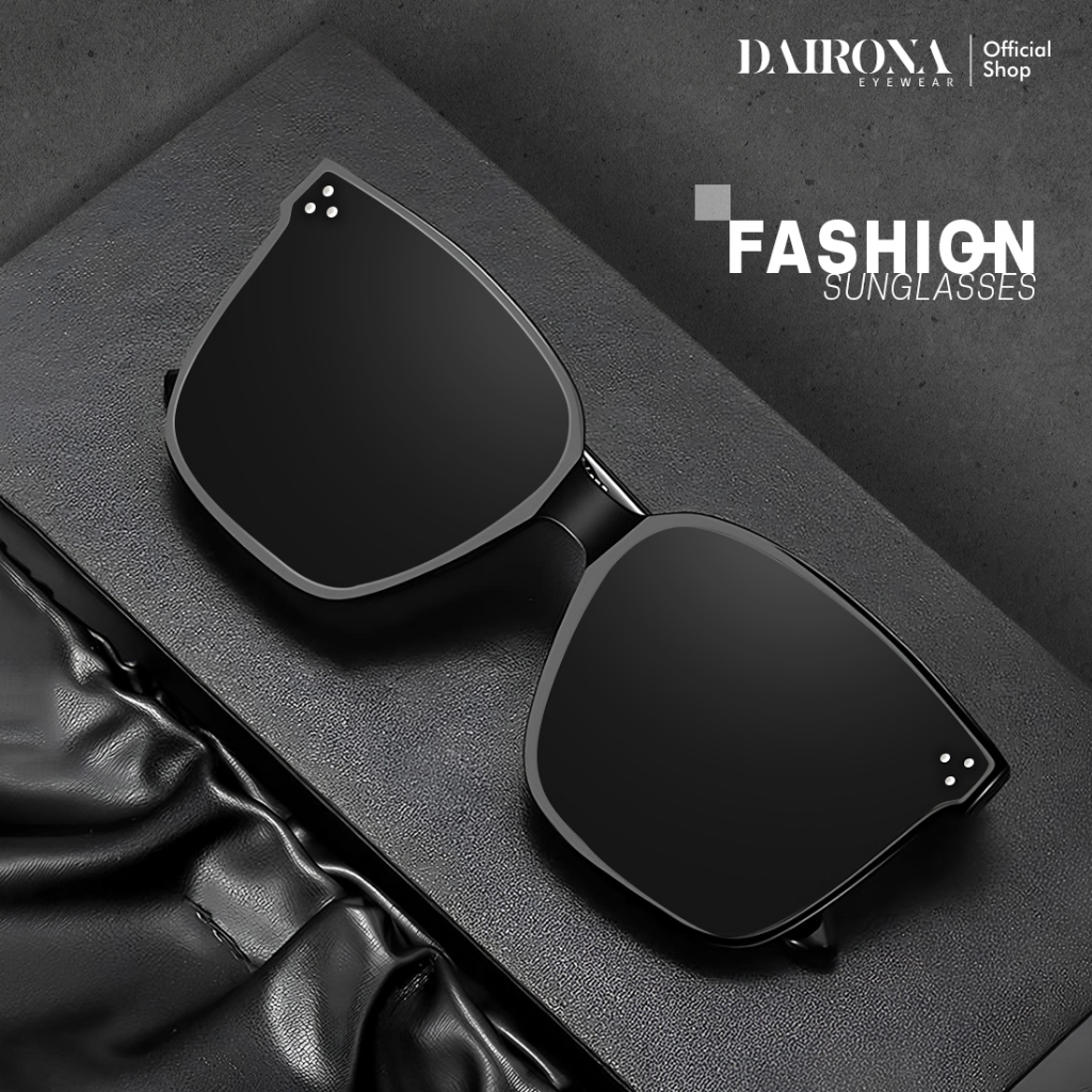 Dairona Eyewear Kacamata Hitam Anti Silau UV400 Polarized Sunglasses GM Gaya Korea Pria Wanita Bentu