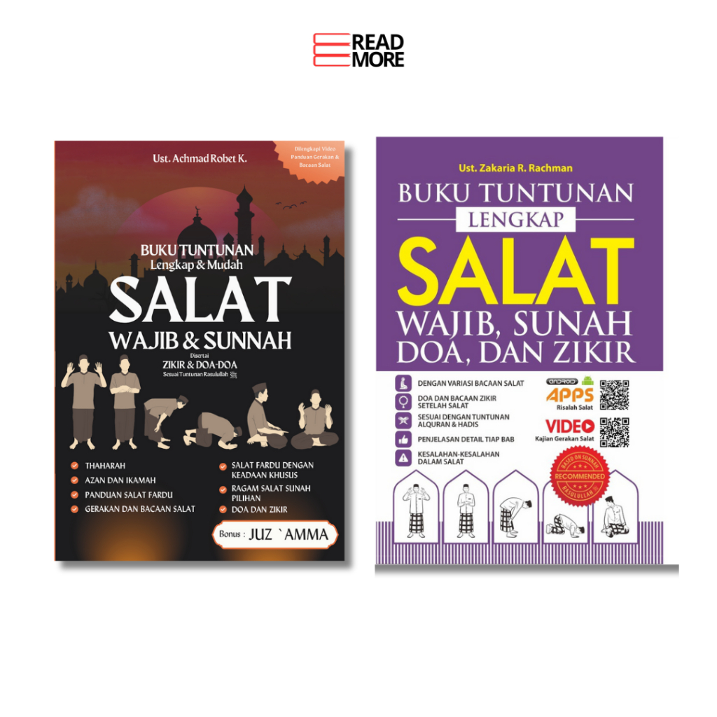 Paket Hemat 2 Buku Best Seller (Tuntunan Lengkap & Mudah Salat + Buku Tuntunan Lengkap Salat) - Orig