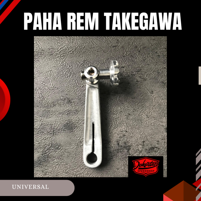 PAHA REM TAKEGAWA UNIVERSAL MOTOR | tuas rem belakang stainless original thailand kualitas tinggi