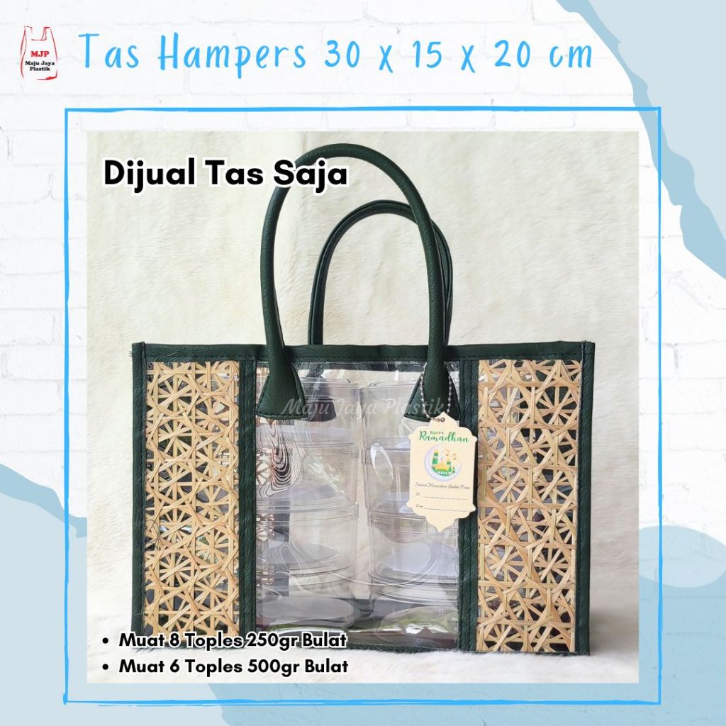 

Tas Hampers lebaran Idul Fitri Tas Mika Anyam Toples Kue Kering Hampers Ramadhan Eid Mubarak