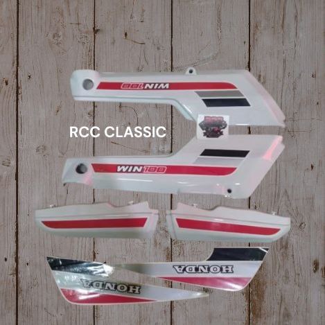 Cover Body Set Honda Win Win100 Warna Putih Komplit