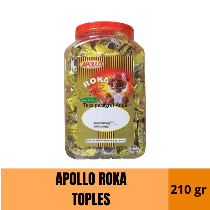 

Apollo Roka Wafer Ball Chocolate Toples 480gr & 210gr