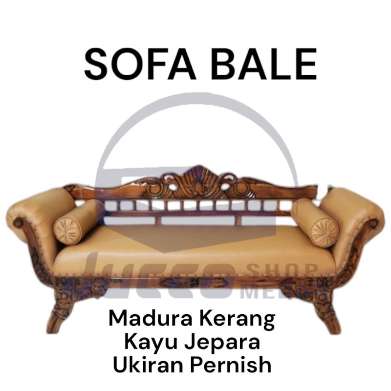 [ JUCCO ] Sofa Bale Kayu Jepara Murah - Sofa Santai Kayu Jati Jok Busa - Sofa Pengantin Jepara - Kur