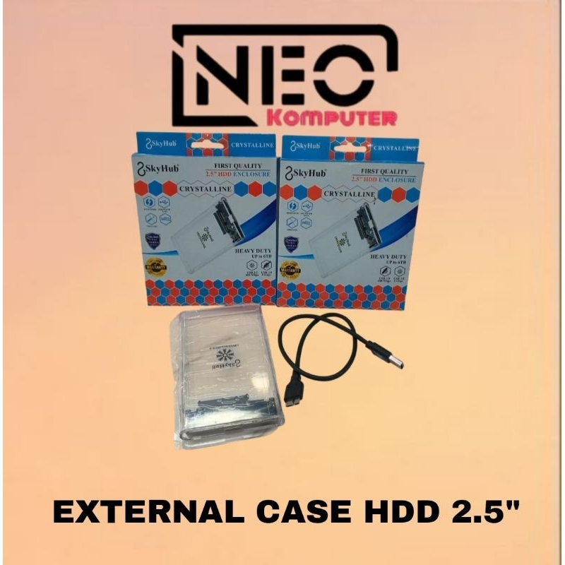 CASING HDD ENCLOSURE 2.5" SKYHUB TRANSPARAN