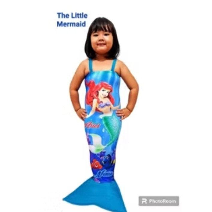 Kstum Duyung Anak Anak Kecil Mudah Dipakai Anakperempuan Ank Pakaian Renang Mermed Motif Kostum Merm