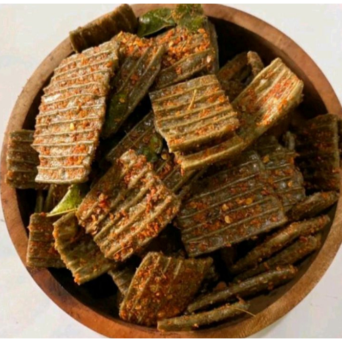 

100 GR KERUPUK JENGKOL PEDAS GURIH