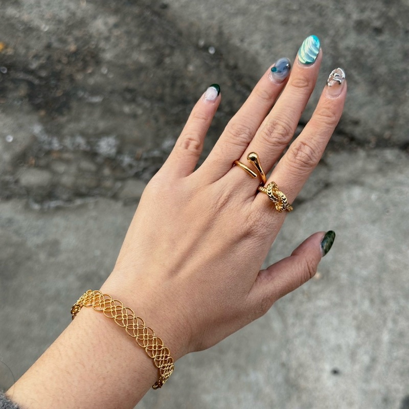 VESTIGE | Kaluna Bangle - Gelang Bangle Fashion Wanita Lapis Emas 18K