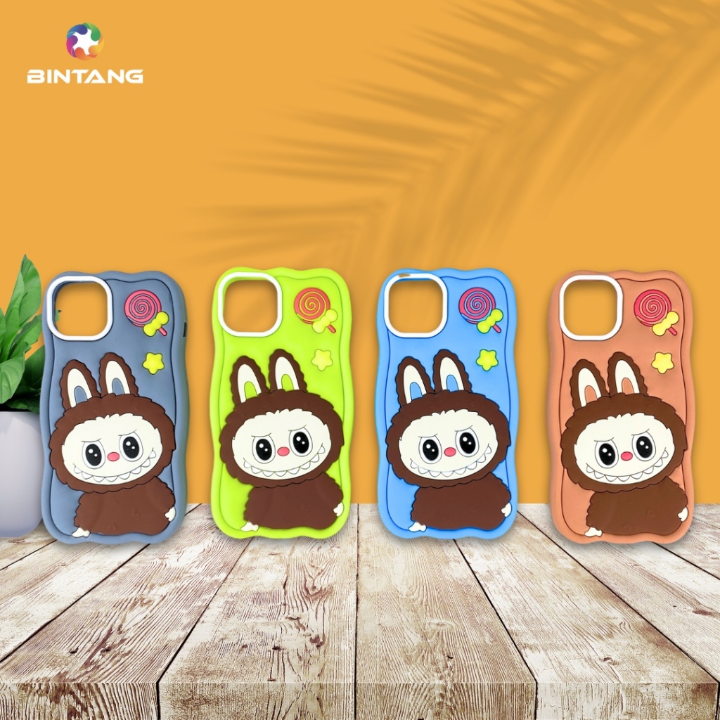 CASE MOTIF JELLY GELOMBANG LABUBU